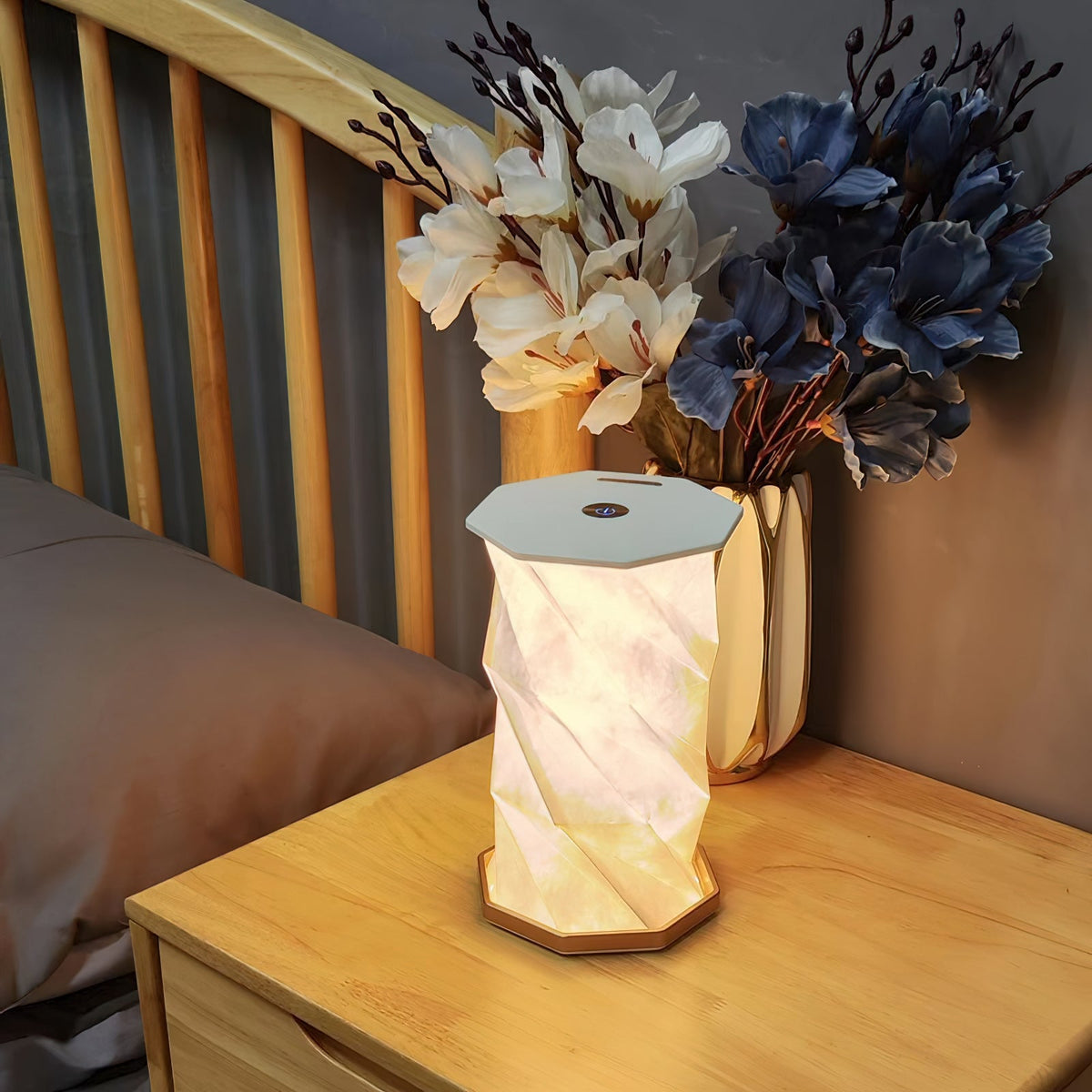 Fida Fold Wood Table Lamp — product view 2