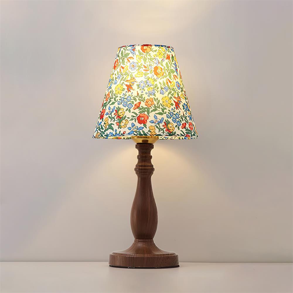 Lottie Floral Wood Table Lamp — product view 2