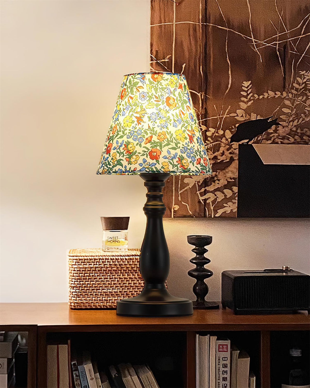 Lottie Floral Wood Table Lamp — product view 4