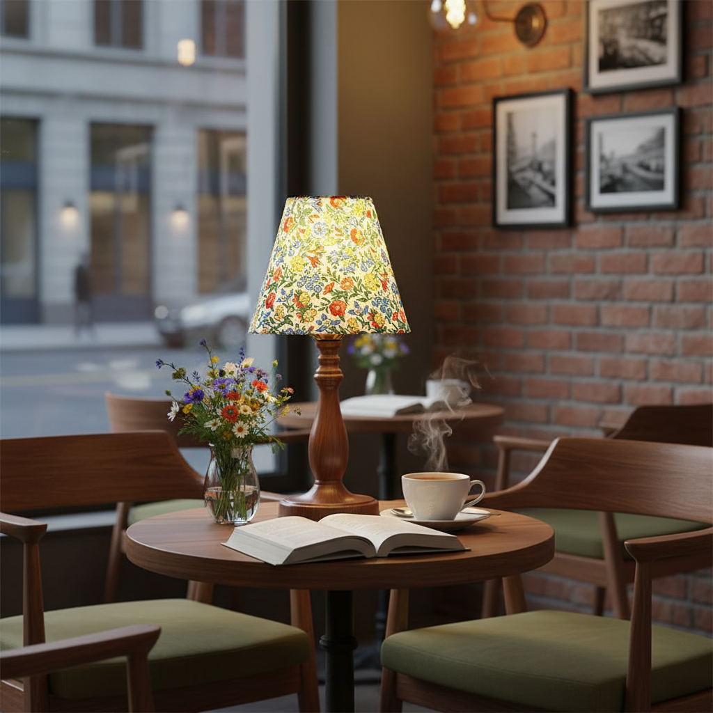 Lottie Floral Wood Table Lamp — product view 7