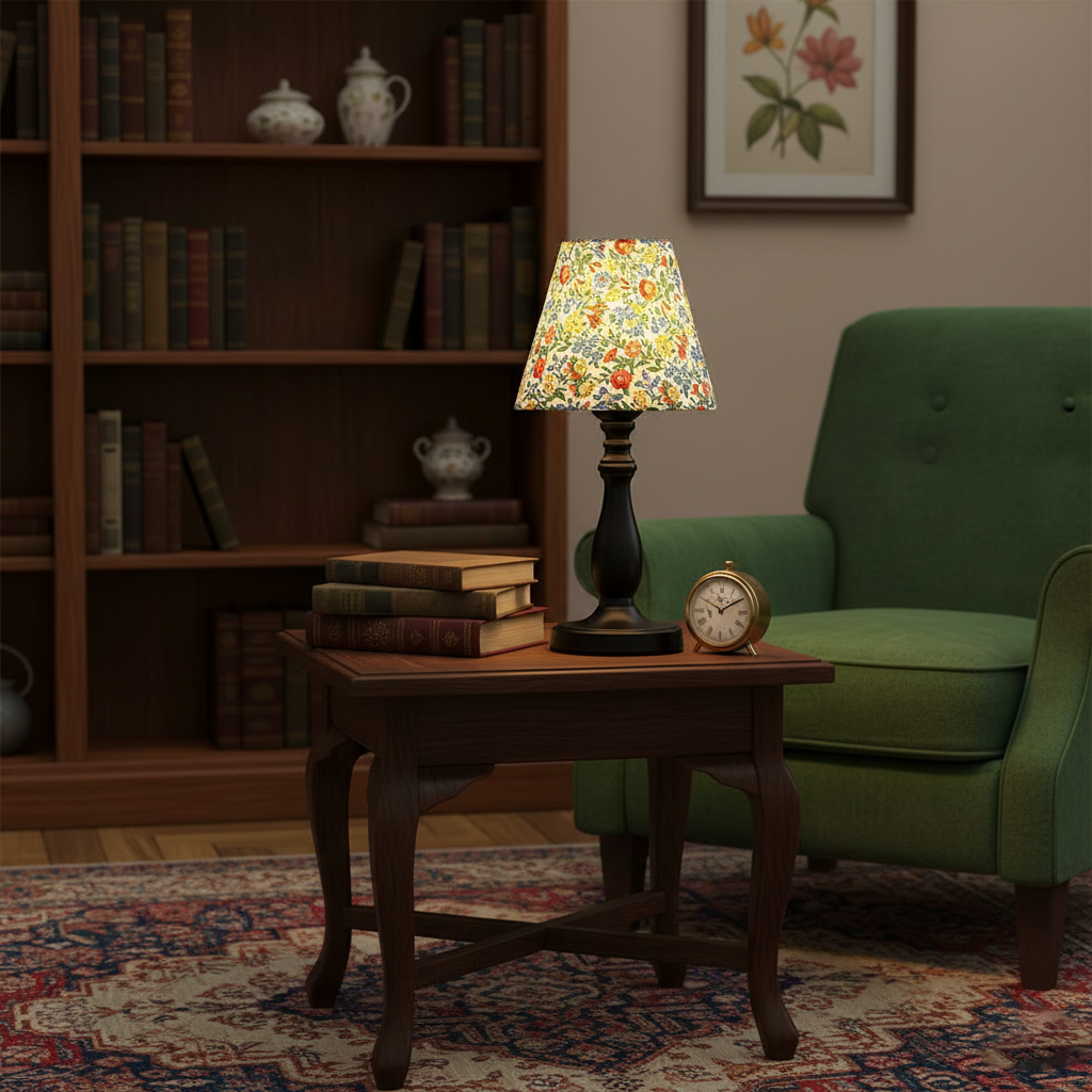Lottie Floral Wood Table Lamp — product view 8