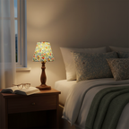 Lottie Floral Wood Table Lamp — product view 12