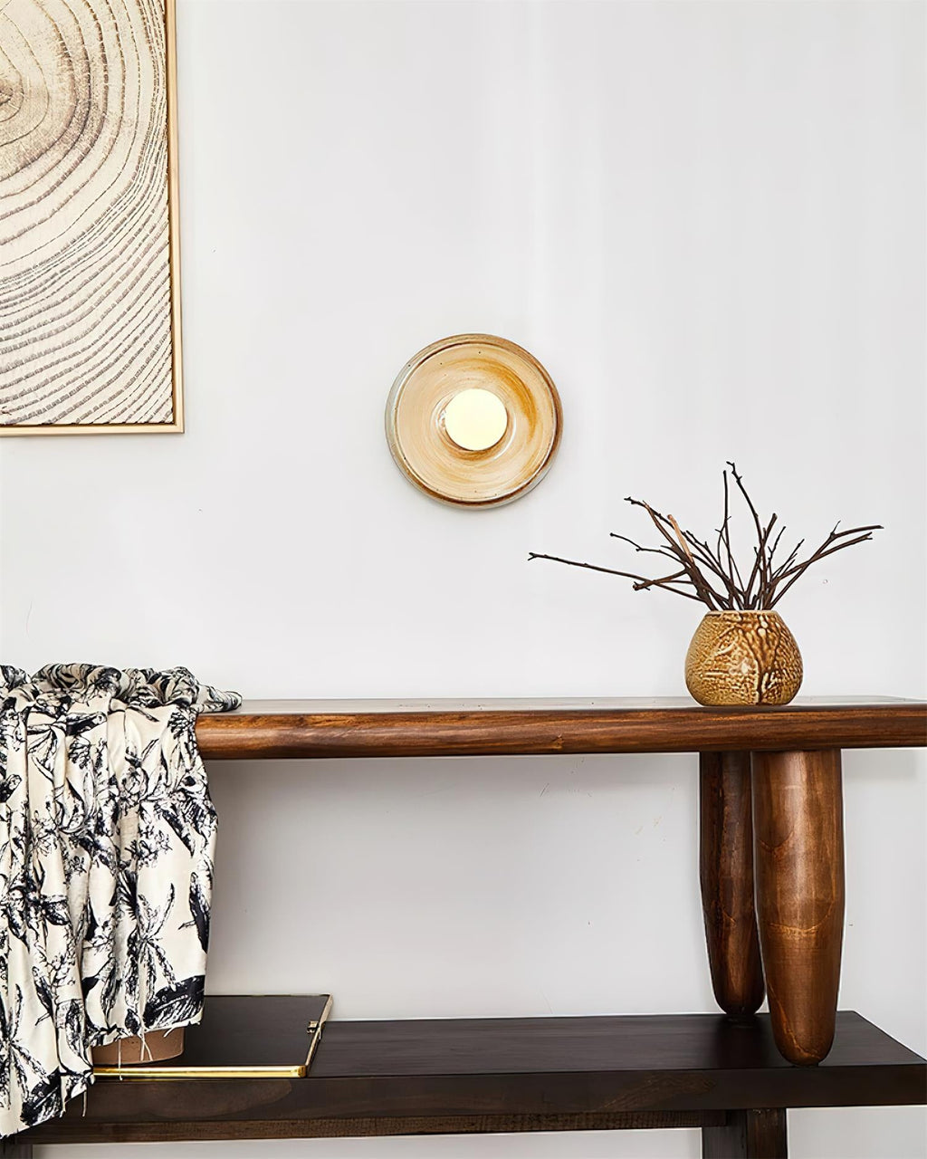 Petra Orbit Glass Wall Lamp — product view 3