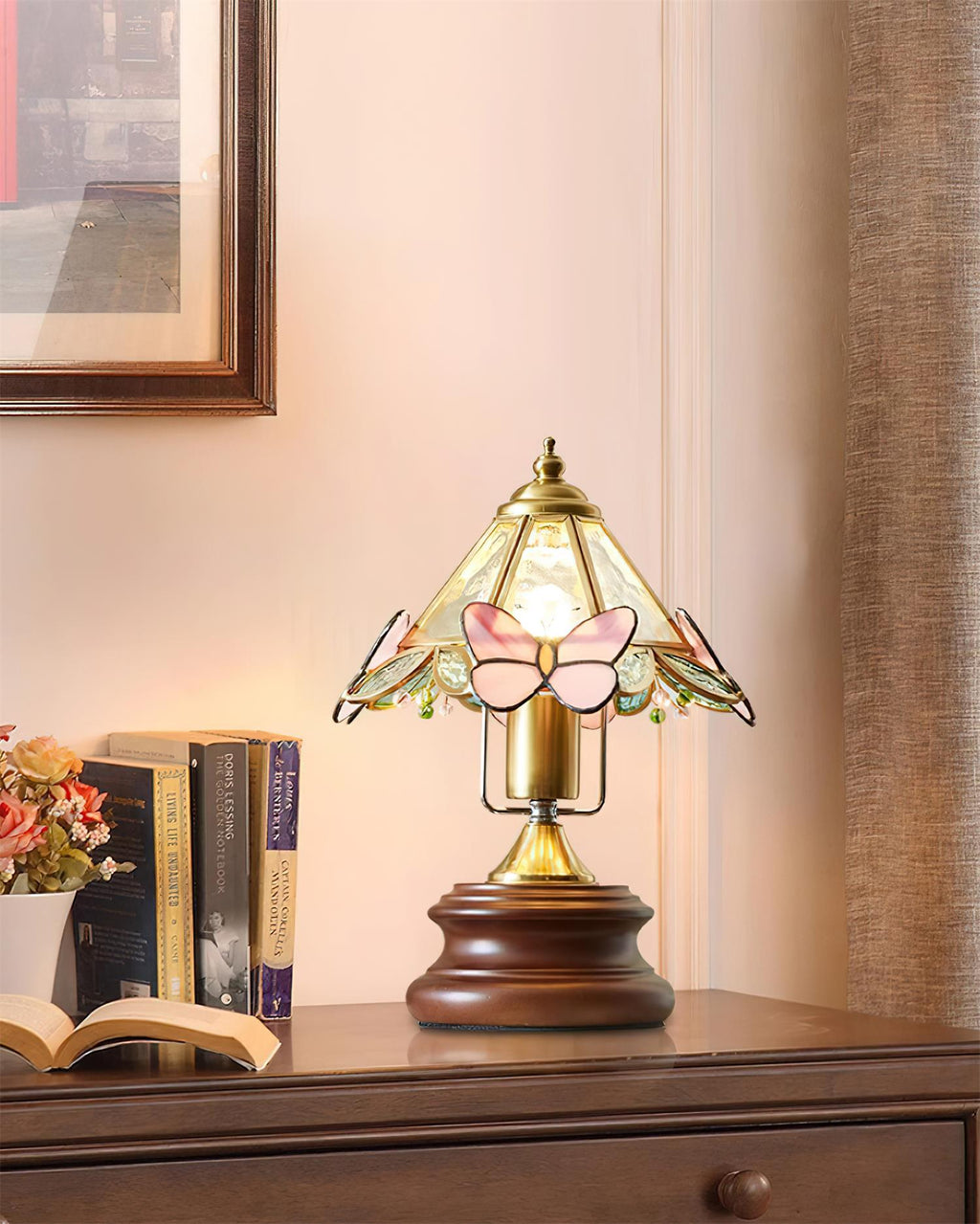 Pink Milly Glass Table Lamp — product view 7