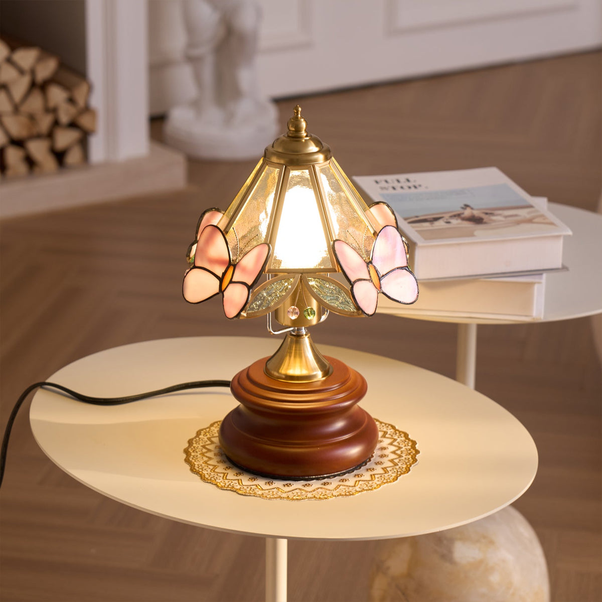 Pink Milly Glass Table Lamp — product view 15