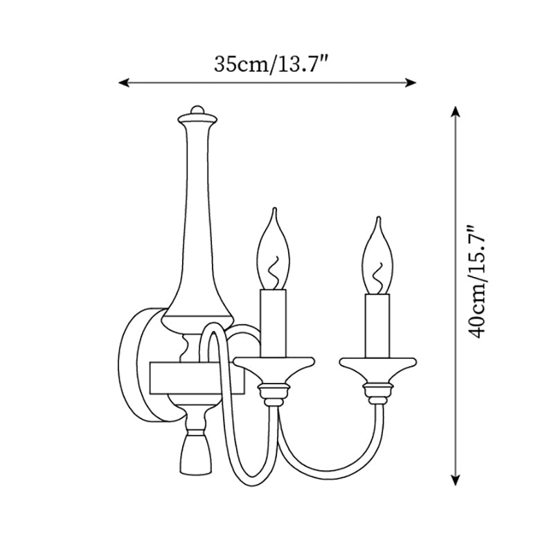 Gracie Candle Wood Wall Light — product view 6