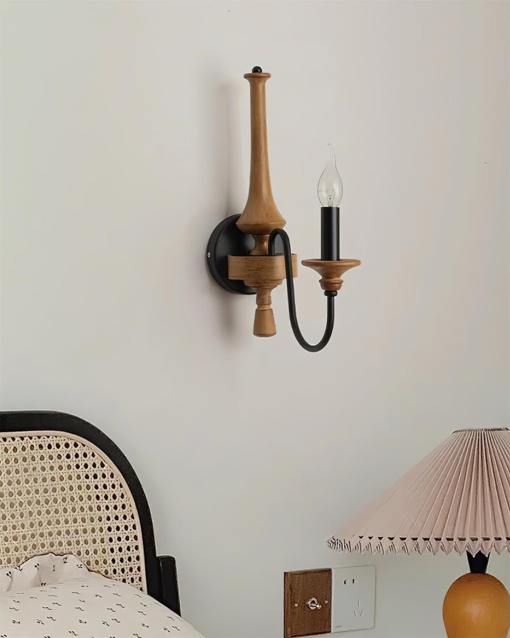 Gracie Candle Wood Wall Light — product view 7