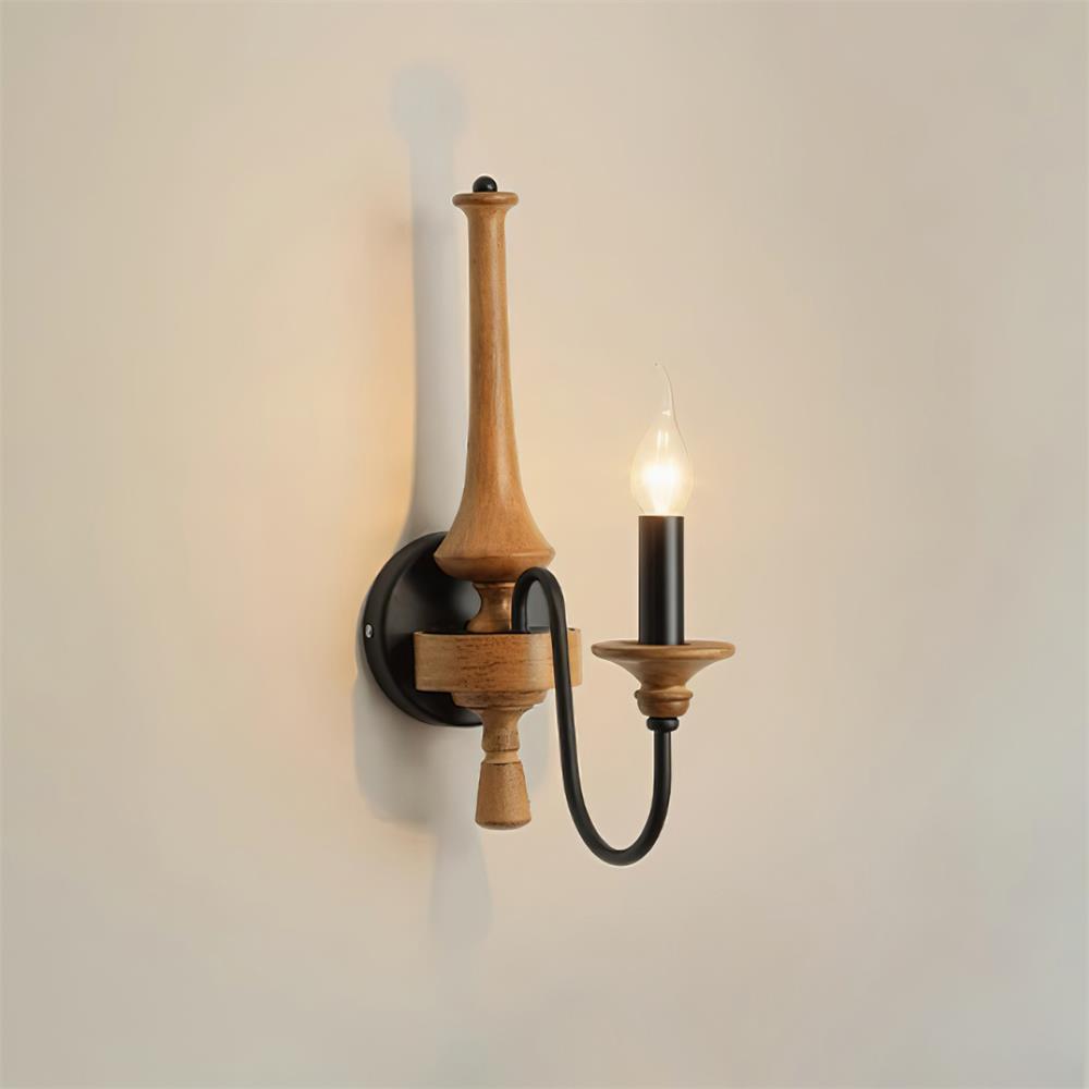 Gracie Candle Wood Wall Light — product view 8