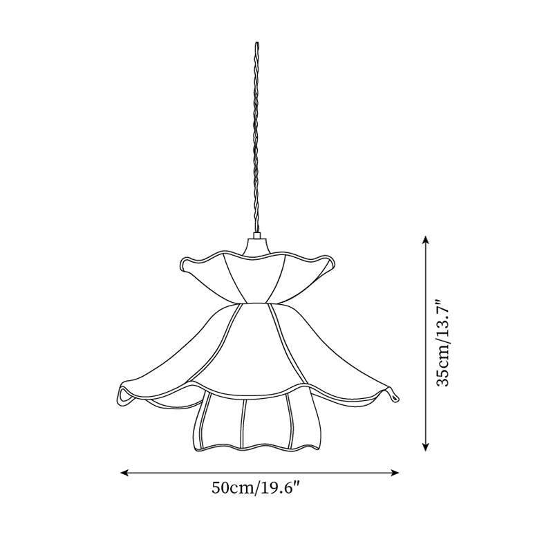 Helia Fabric Pendant Lamp — product view 5
