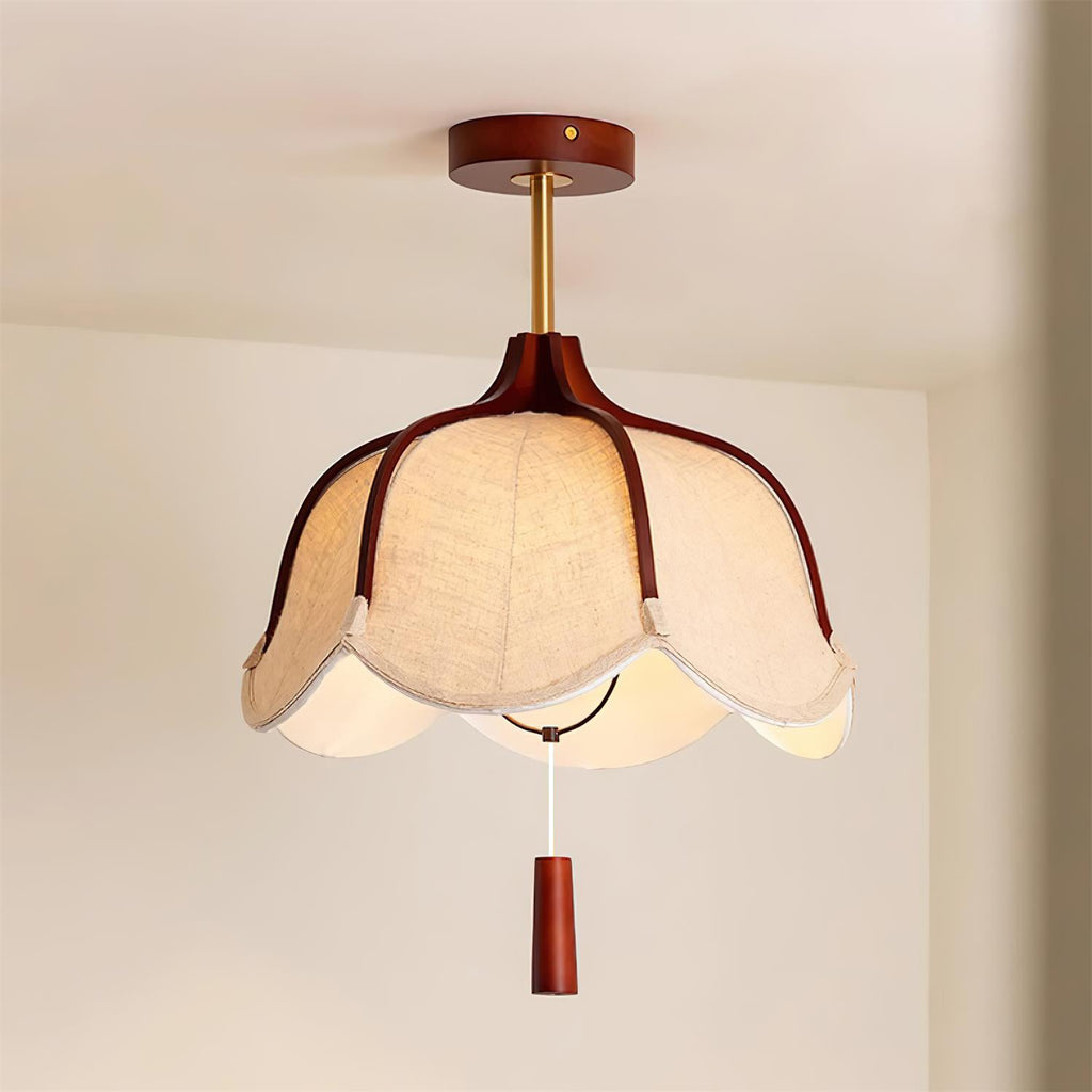 Helia Wood Ceiling Light — product view 2