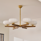 Reya Wood Chandelier — product view 2