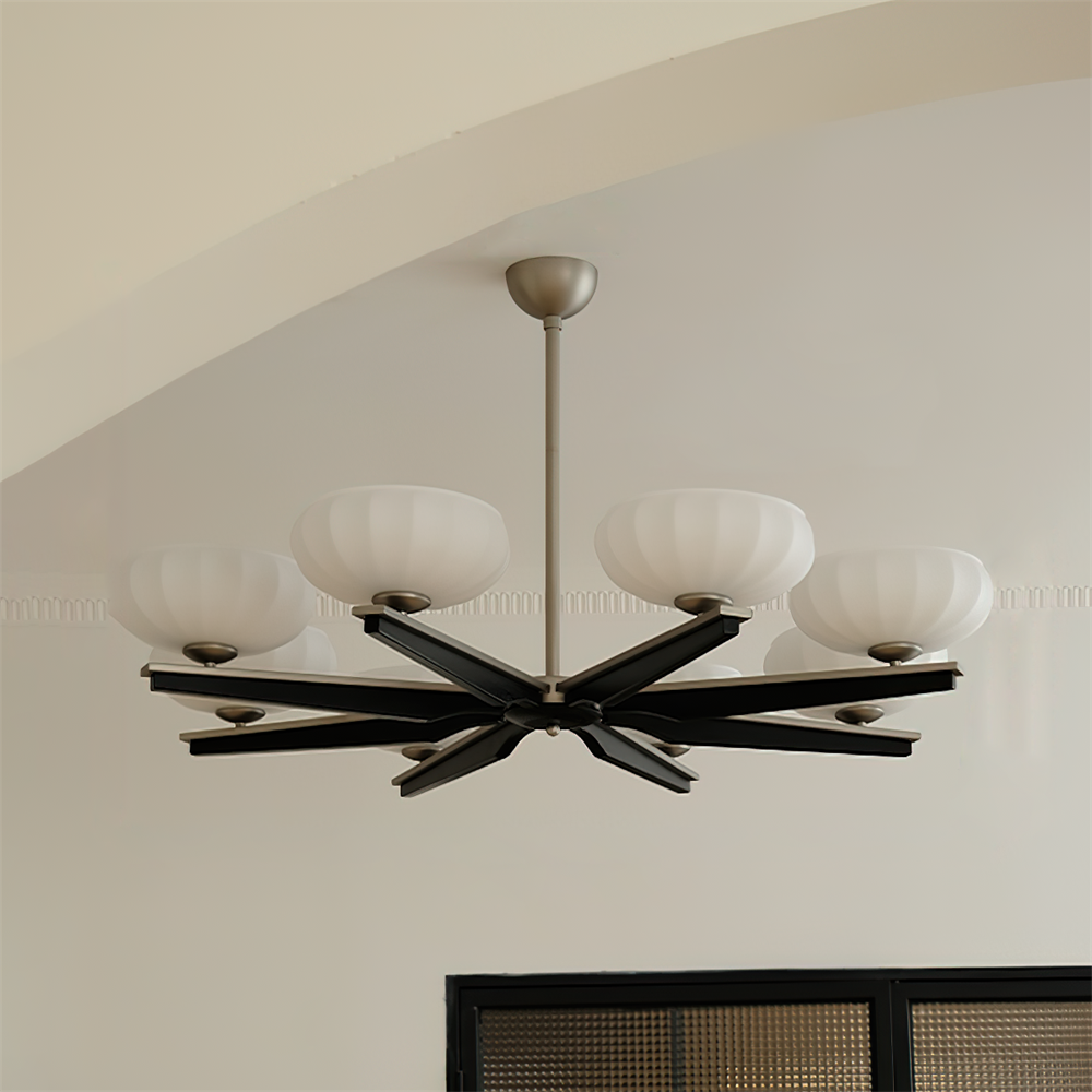 Reya Wood Chandelier — product view 3