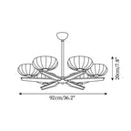 Reya Wood Chandelier — product view 5