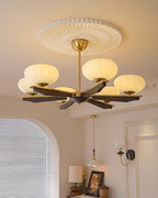 Reya Wood Chandelier — product view 8