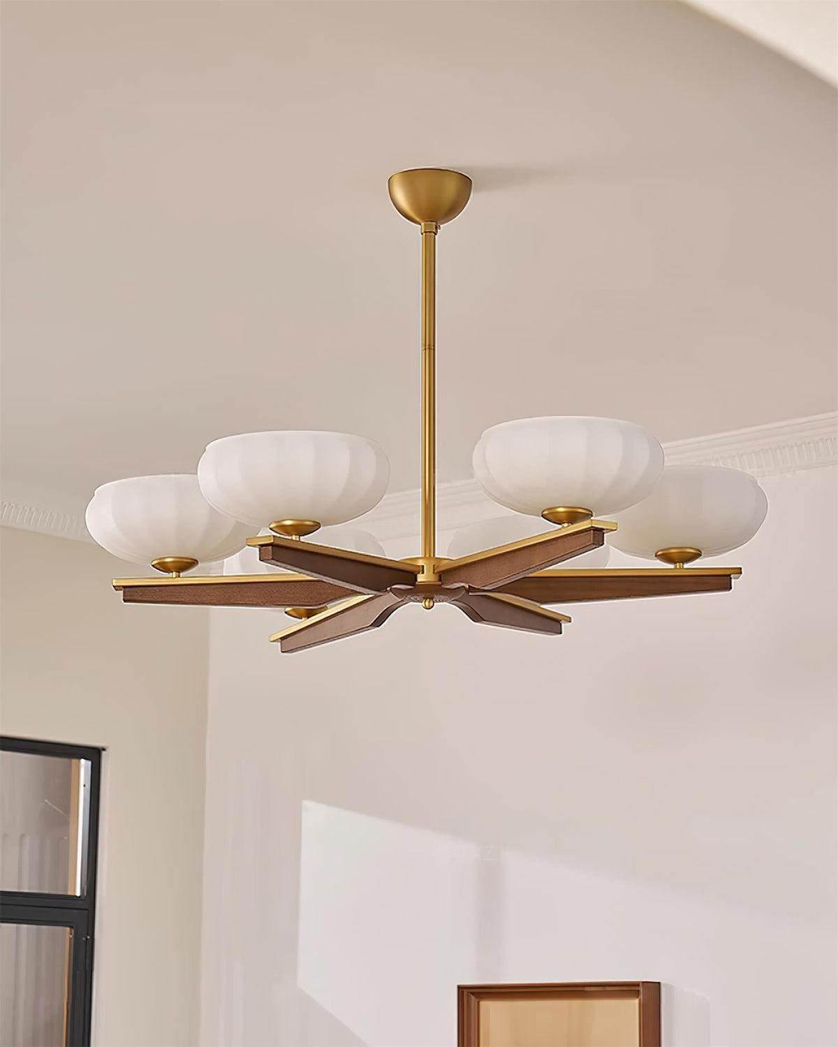 Reya Wood Chandelier — product view 13