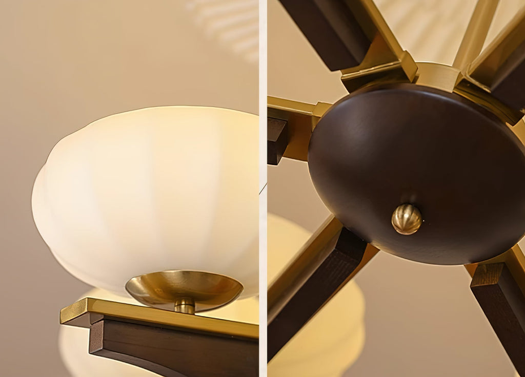 Reya Wood Chandelier — product view 16