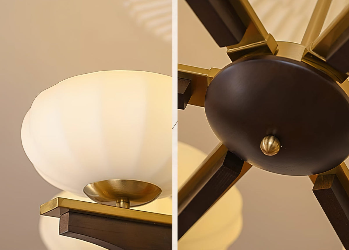 Reya Wood Chandelier — product view 16