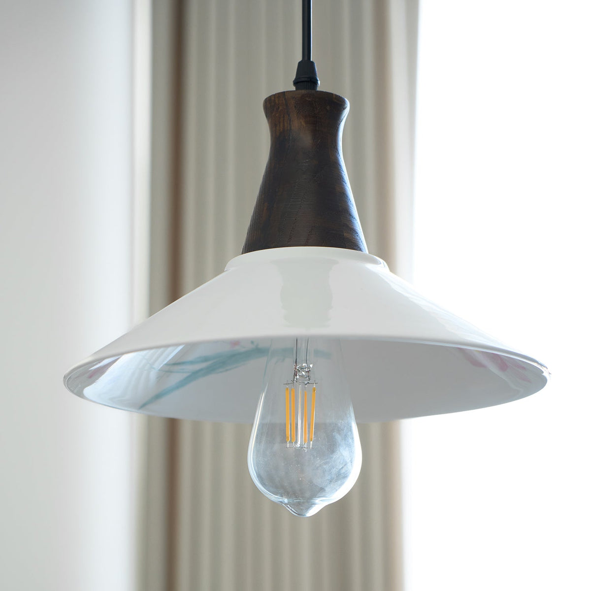 Linna Flower Wood Pendant Lamp — product view 13