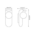 Carlyle Plug In Glass Wall Lamp — product view 5
