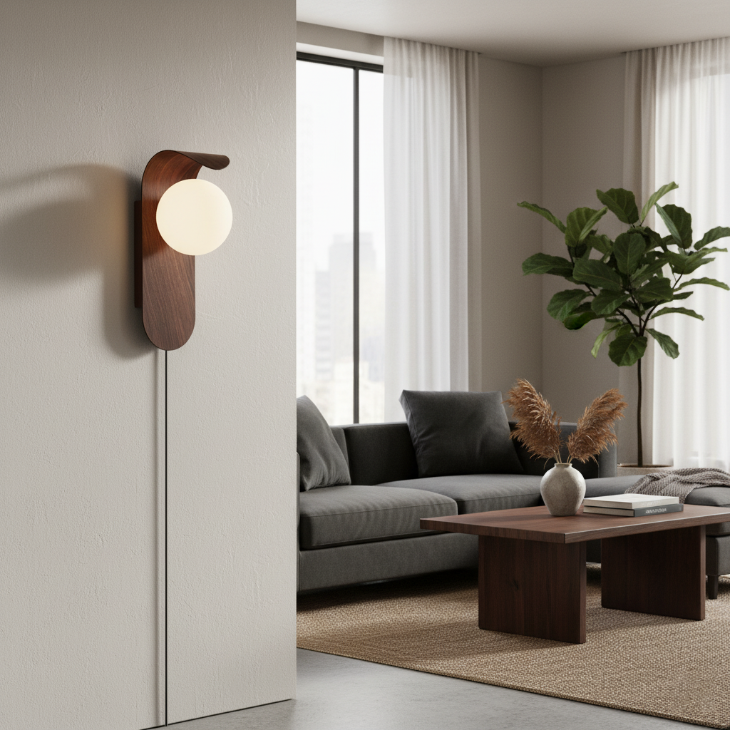 Carlyle Plug In Glass Wall Lamp — product view 6
