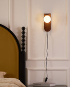 Carlyle Plug In Glass Wall Lamp — product view 13