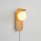 Carlyle Plug In Glass Wall Lamp — product view 15