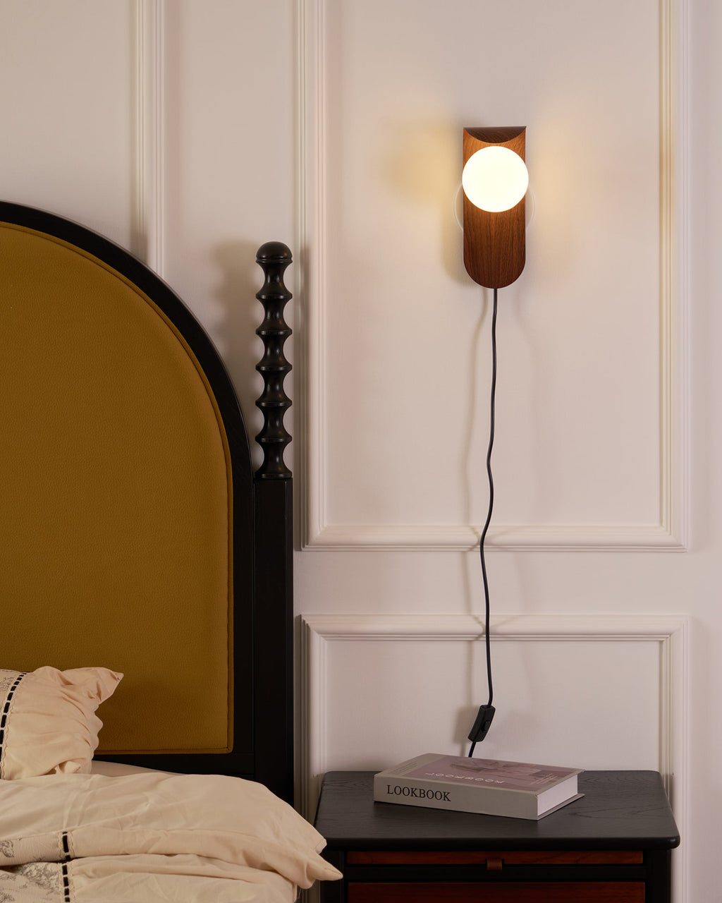 Carlyle Plug In Glass Wall Lamp — product view 32
