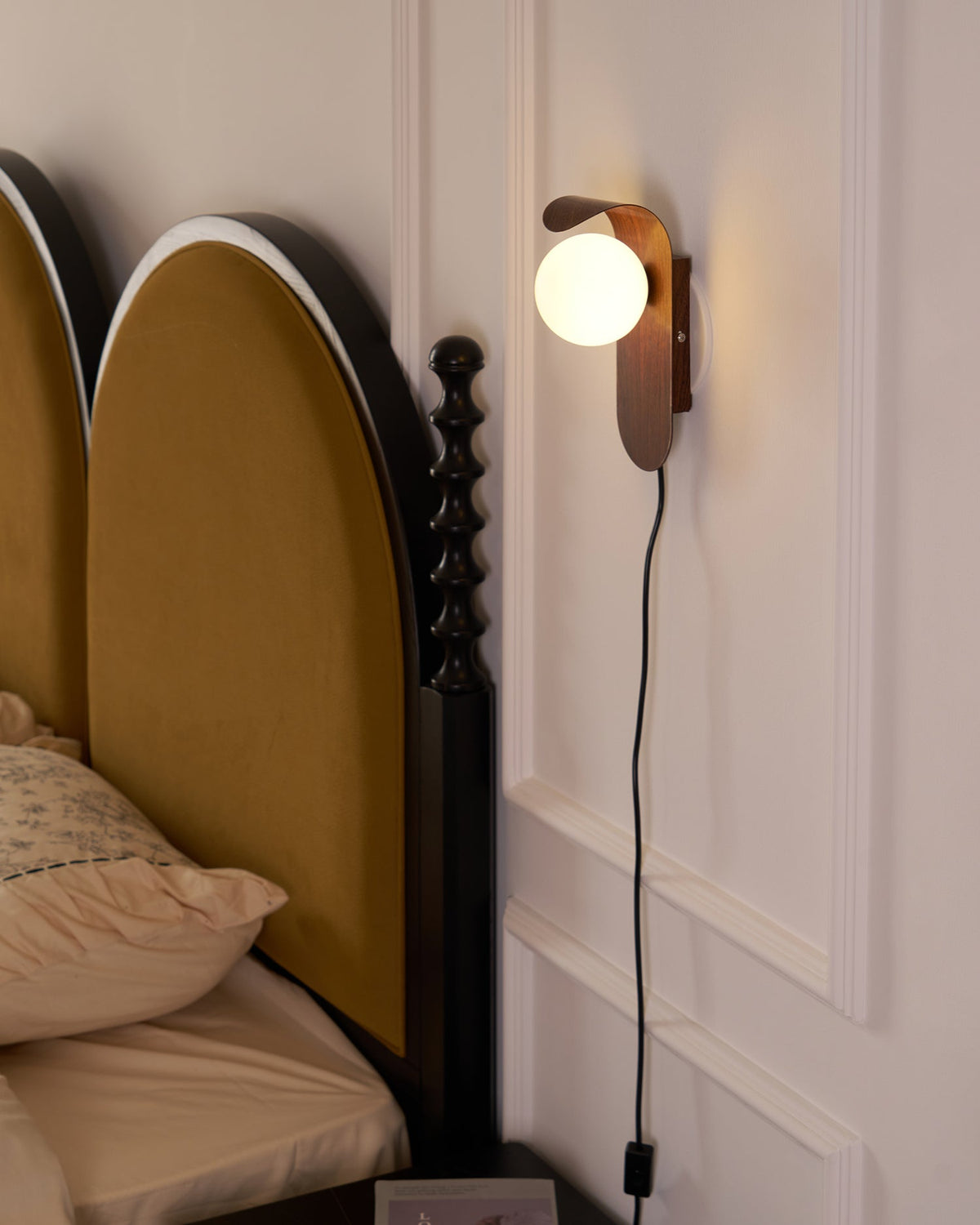 Carlyle Plug In Glass Wall Lamp — product view 33