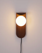 Carlyle Plug In Glass Wall Lamp — product view 37