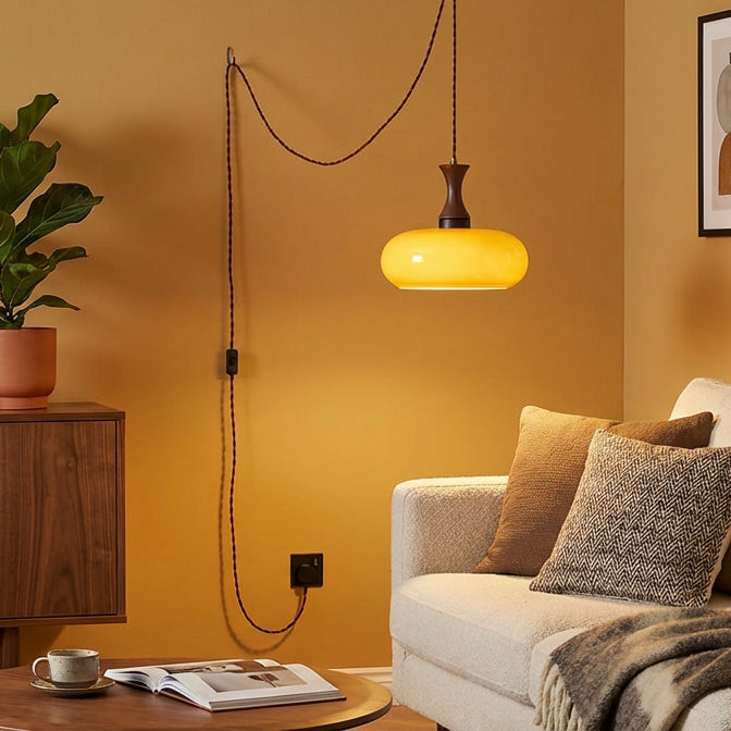 Mayon Plug In Glass Pendant Lamp — product view 8
