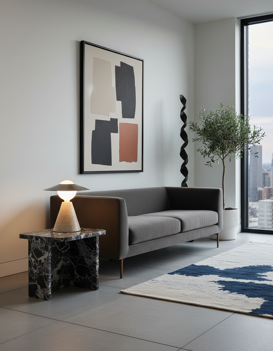 Bartley Travertine Table Lamp — product view 8