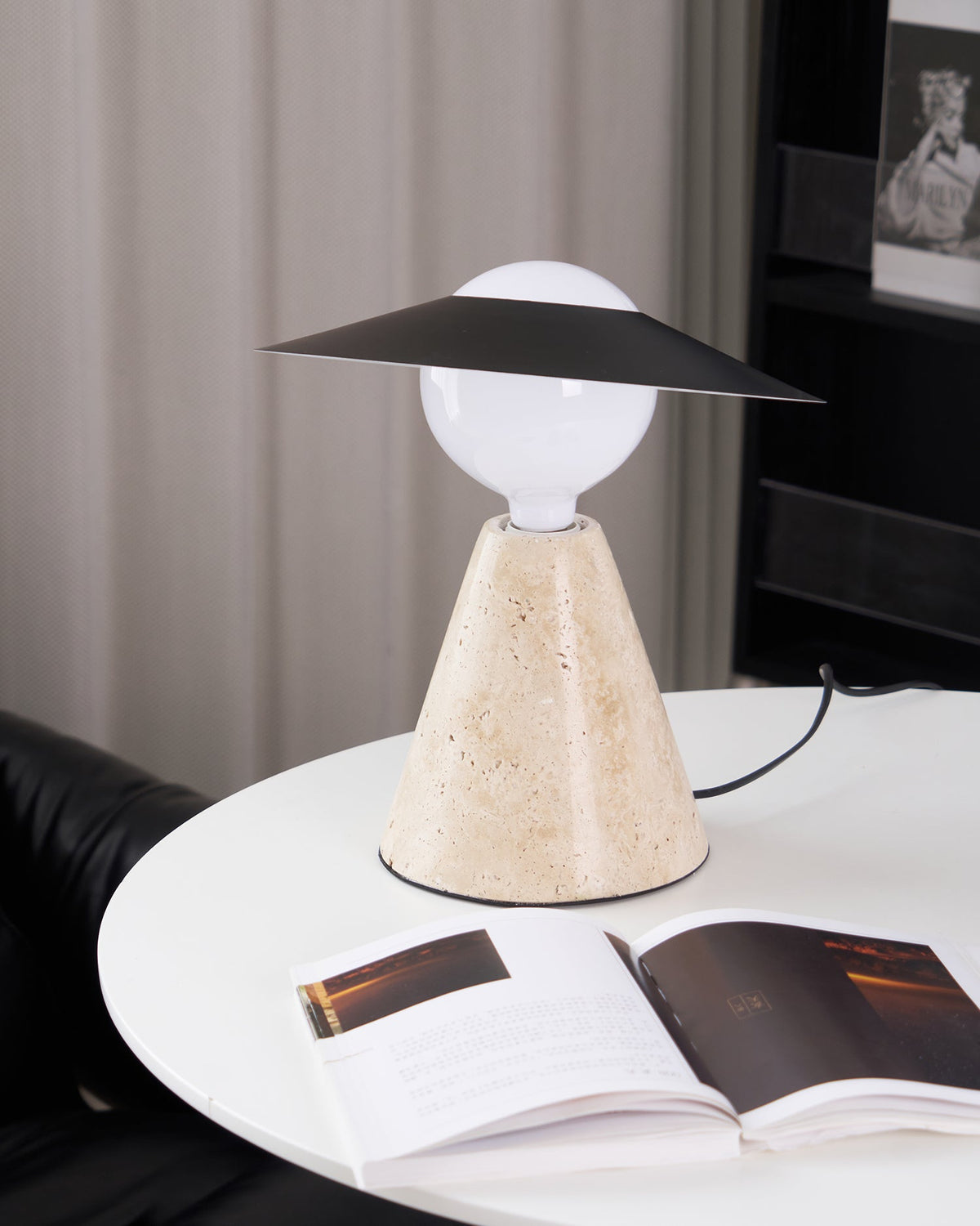 Bartley Travertine Table Lamp — product view 45