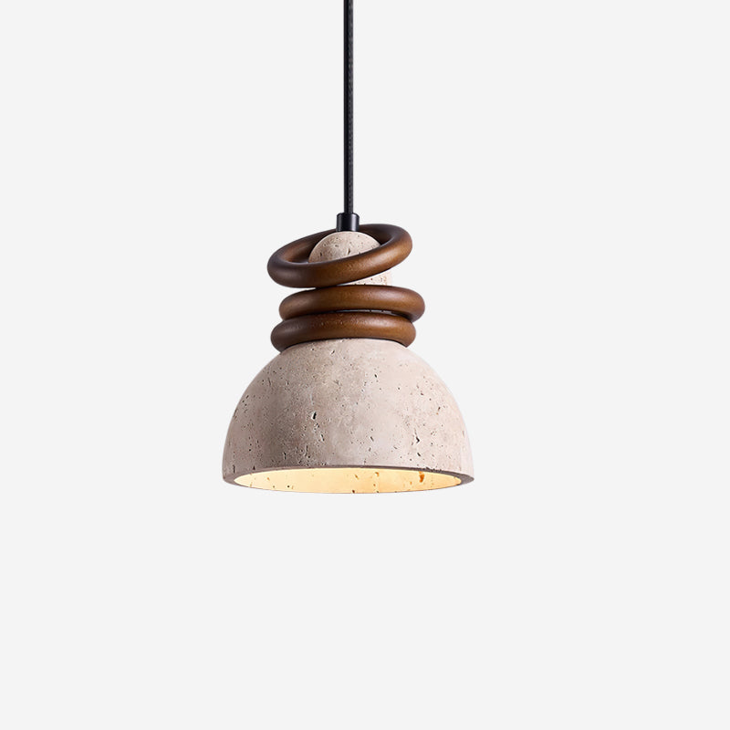 Veluca Travertine Pendant Lamp — product view 1