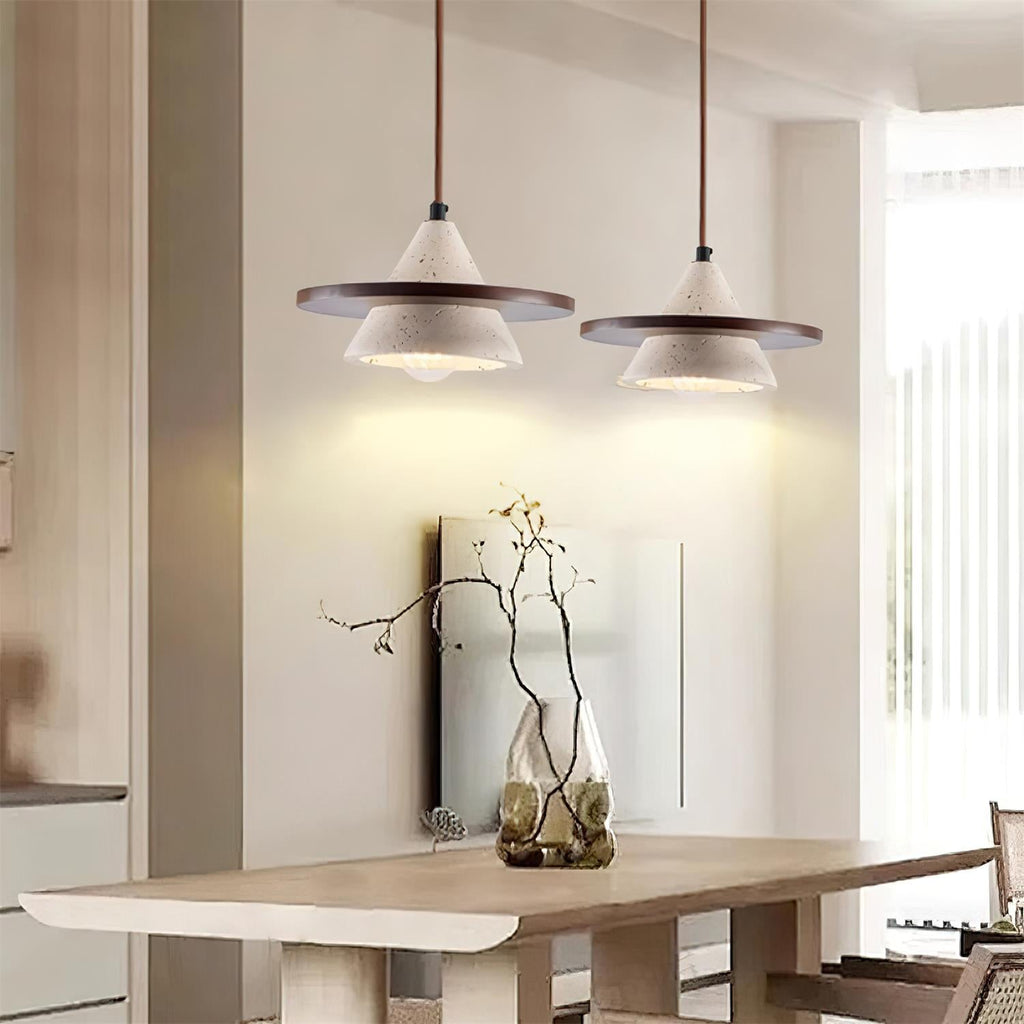 Clay Travertine Pendant Light — product view 3