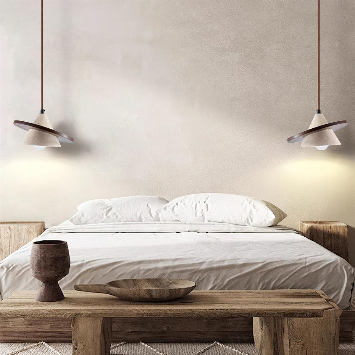 Clay Travertine Pendant Light — product view 4