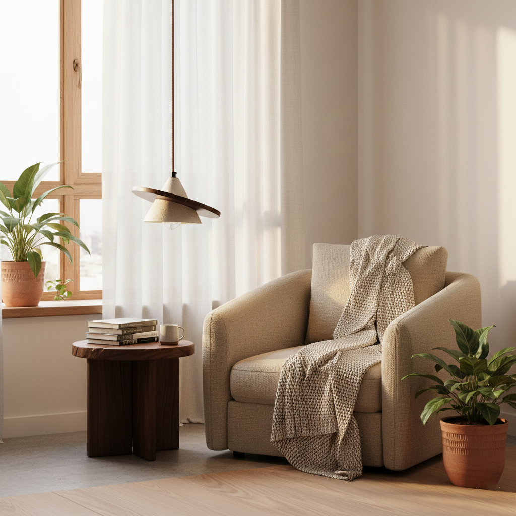 Clay Travertine Pendant Light — product view 7