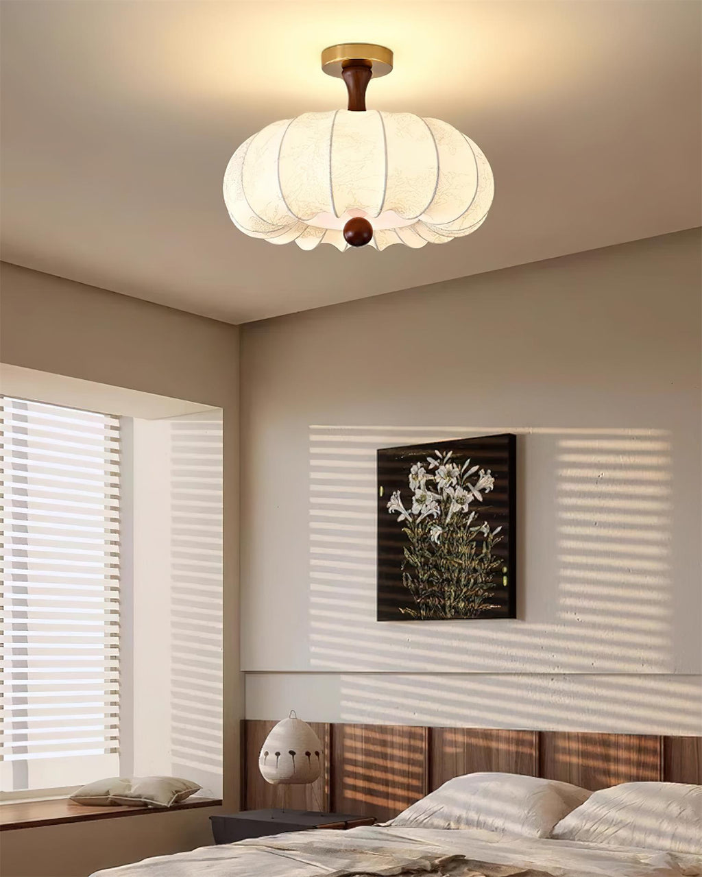 Rivale Wood Ceiling Light — product view 3