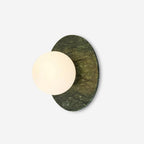 Gaia Green Marble Wall Lamp — product view 1