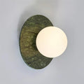 Gaia Green Marble Wall Lamp — product view 2