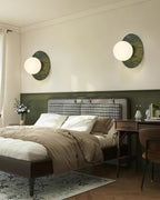 Gaia Green Marble Wall Lamp — product view 4