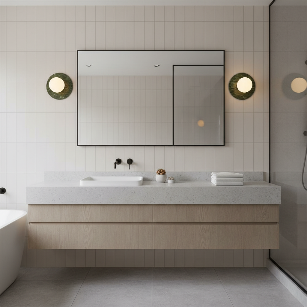 Gaia Green Marble Wall Lamp — product view 10