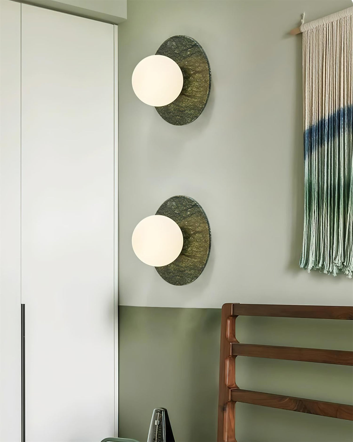 Gaia Green Marble Wall Lamp — product view 15