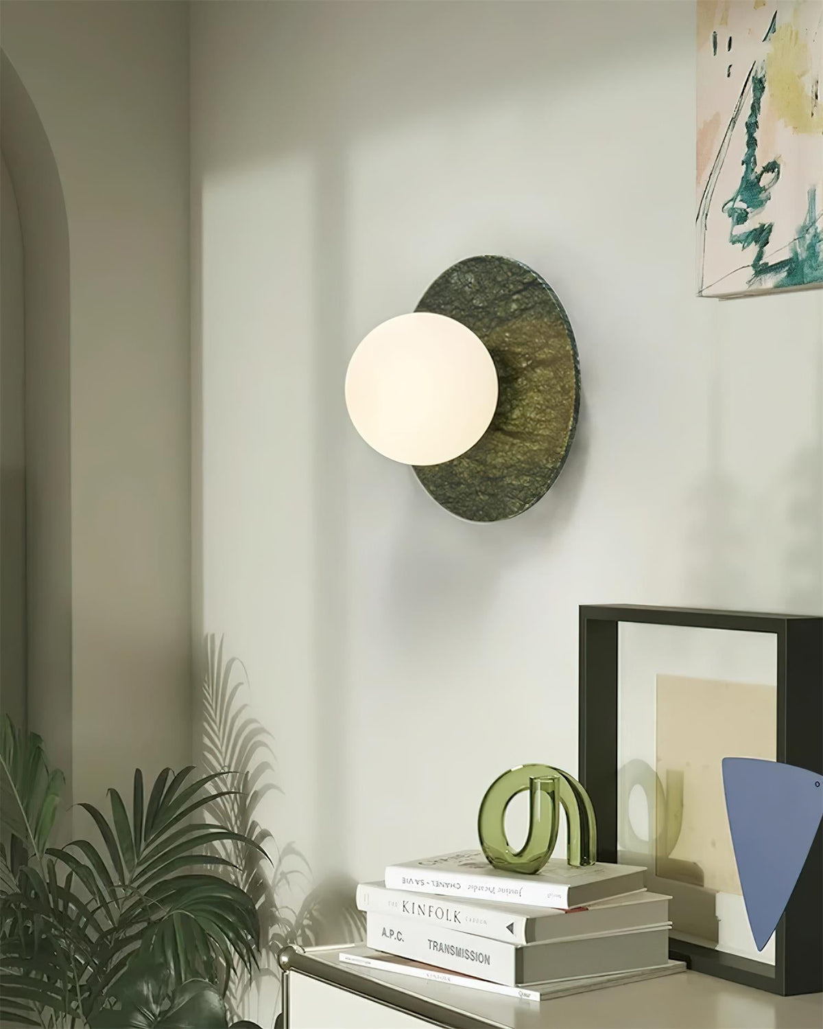 Gaia Green Marble Wall Lamp — product view 16