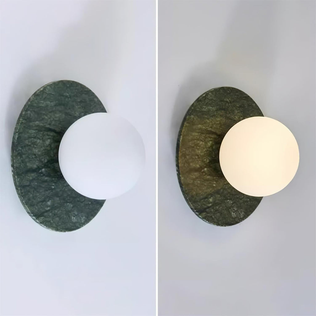 Gaia Green Marble Wall Lamp — product view 17