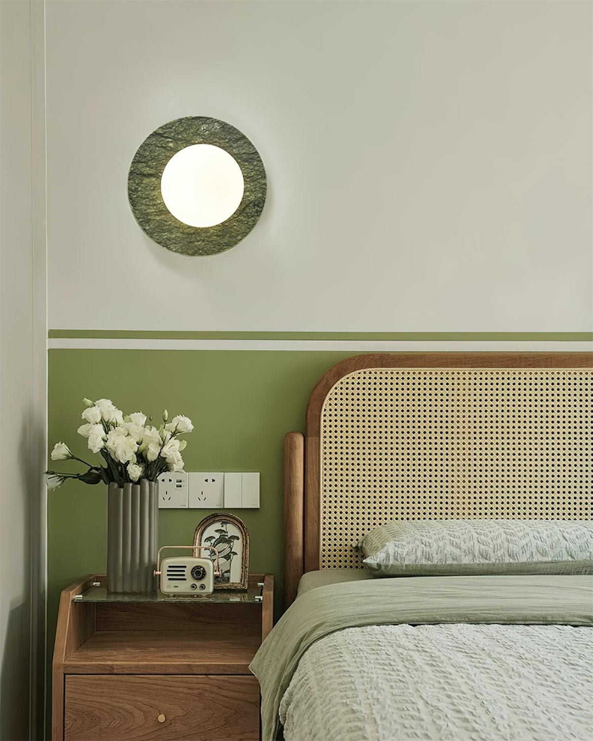 Gaia Green Marble Wall Lamp — product view 19