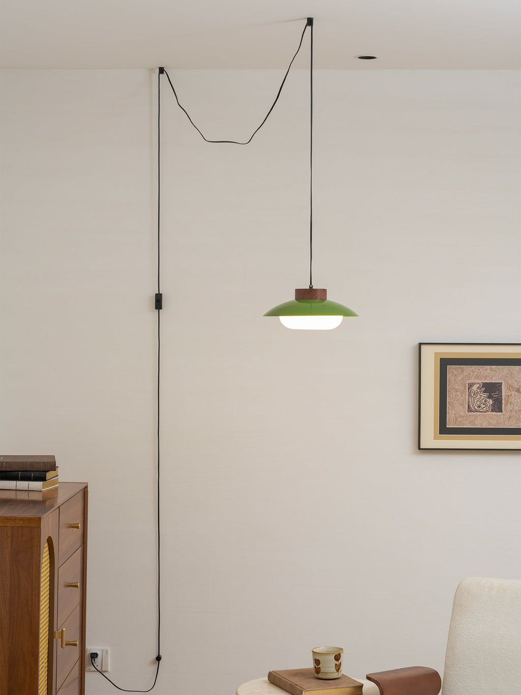 Sima Plug In Iron Pendant Lamp — product view 7