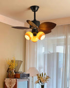 Keltic Leaf 29.5″ Ceiling Fan Light — product view 4