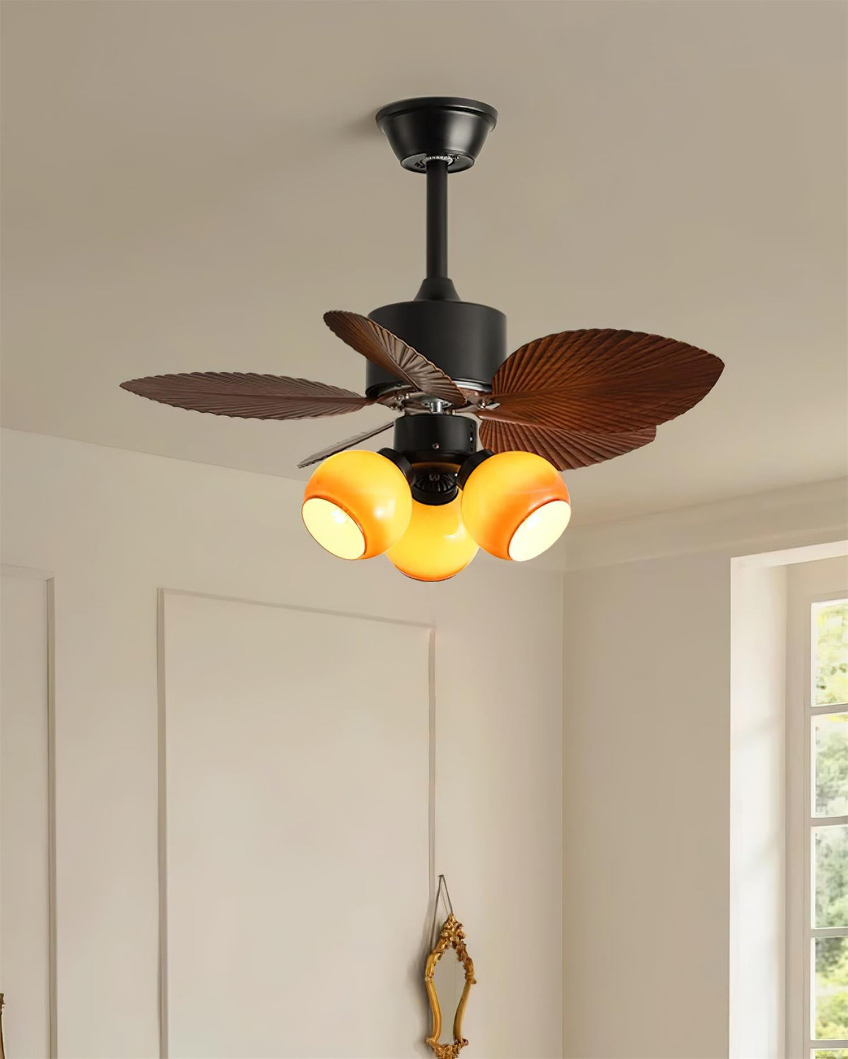 Keltic Leaf 29.5″ Ceiling Fan Light — product view 6