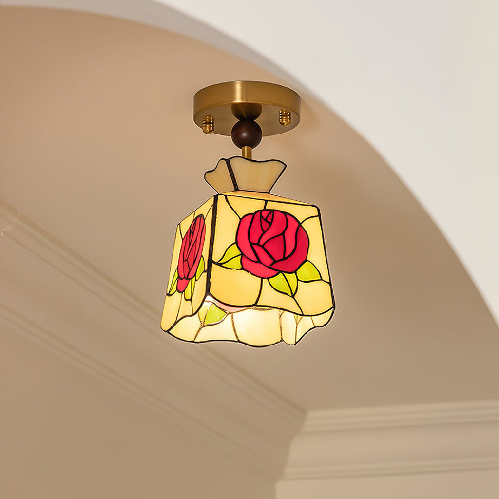 Roselit Glass Ceiling Lamp — product view 3