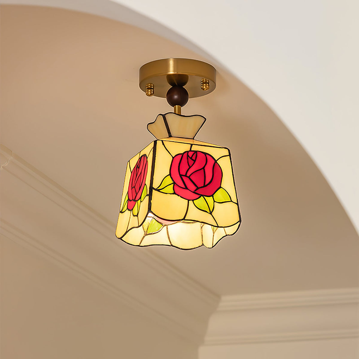 Roselit Glass Ceiling Lamp — product view 3
